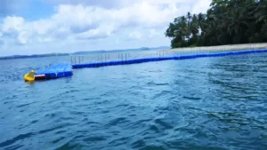 Avis Island floating jetty
