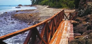 Morrice Dera Beach twin rock formation